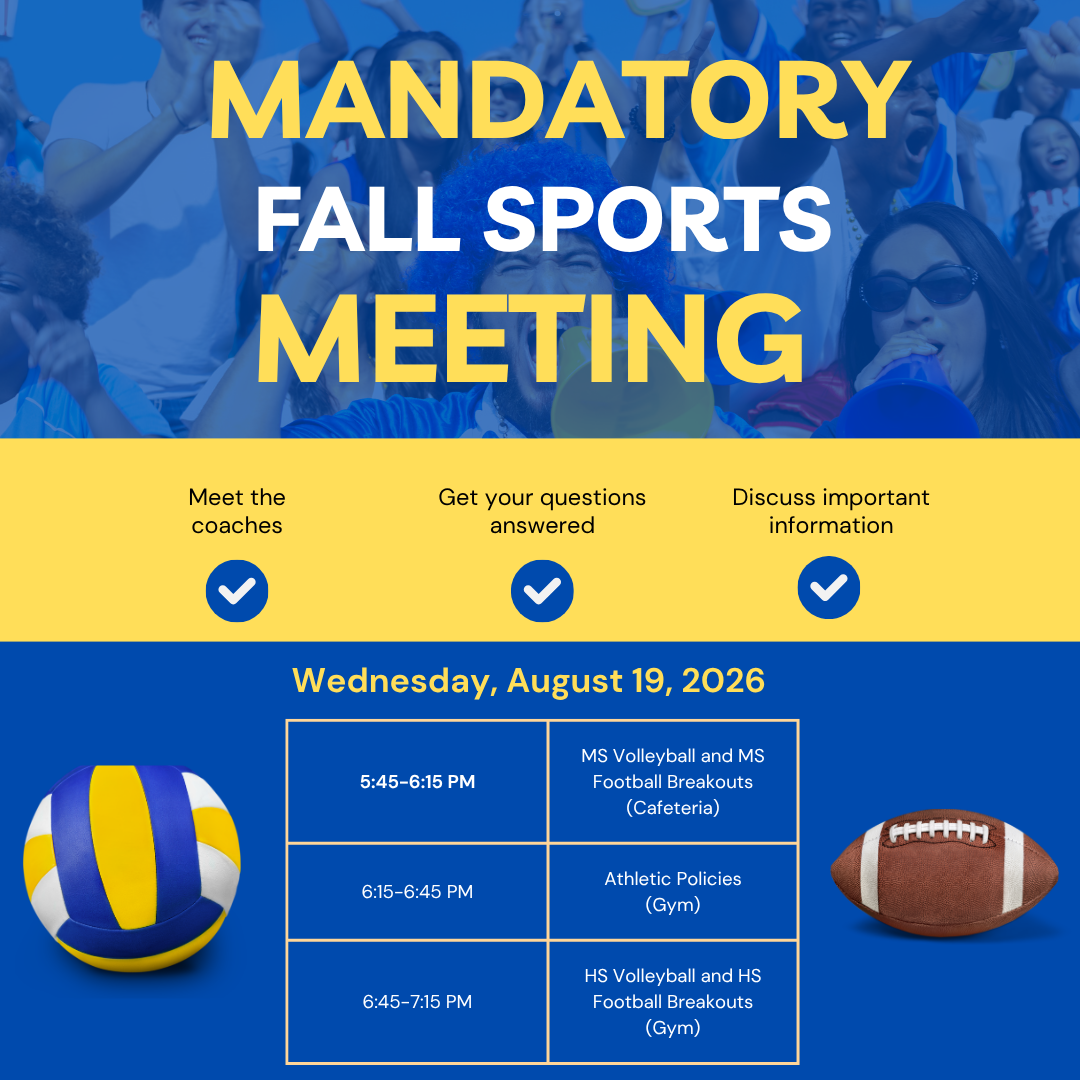 Fall Sports Meeting with details of the meeting and breakout sessions